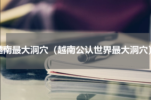 越南最大洞穴（越南公认世界最大洞穴）