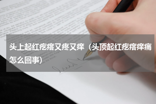 头上起红疙瘩又疼又痒（头顶起红疙瘩痒痛怎么回事）
