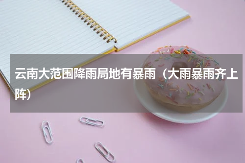 云南大范围降雨局地有暴雨（大雨暴雨齐上阵）