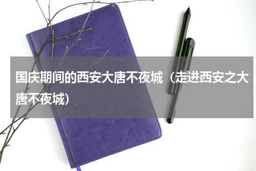 国庆期间的西安大唐不夜城（走进西安之大唐不夜城）