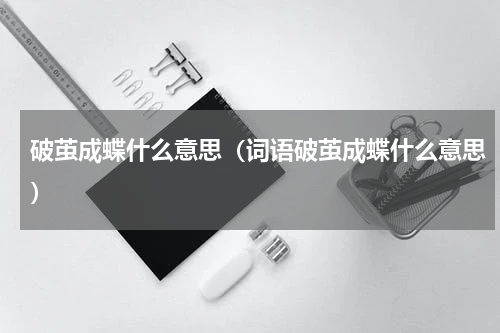 破茧成蝶什么意思（词语破茧成蝶什么意思）