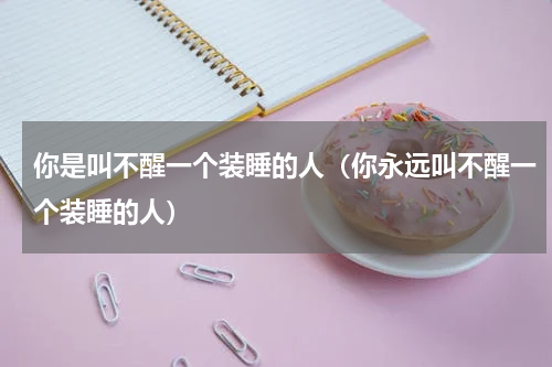你是叫不醒一个装睡的人（你永远叫不醒一个装睡的人）