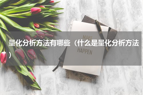 量化分析方法有哪些（什么是量化分析方法）