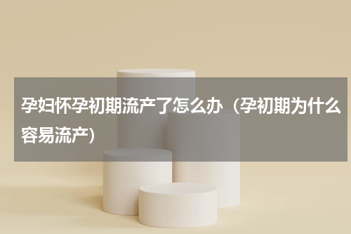孕妇怀孕初期流产了怎么办（孕初期为什么容易流产）