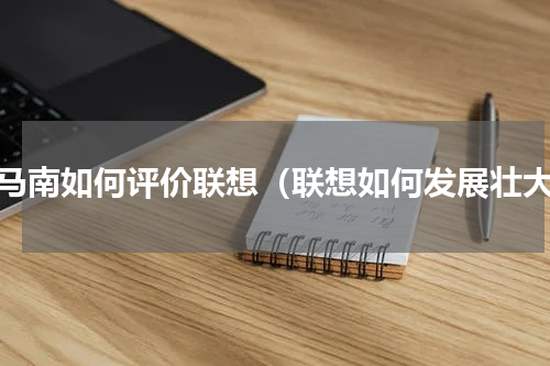 司马南如何评价联想（联想如何发展壮大）