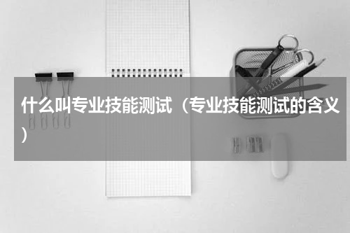 什么叫专业技能测试（专业技能测试的含义）