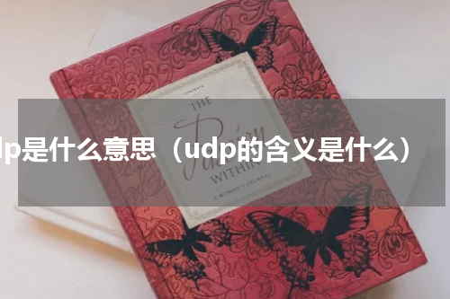 udp是什么意思（udp的含义是什么）
