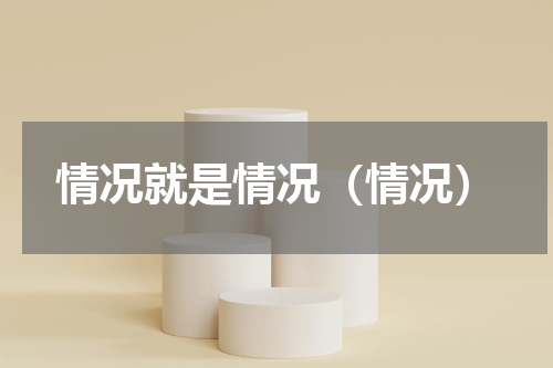 情况就是情况（情况）