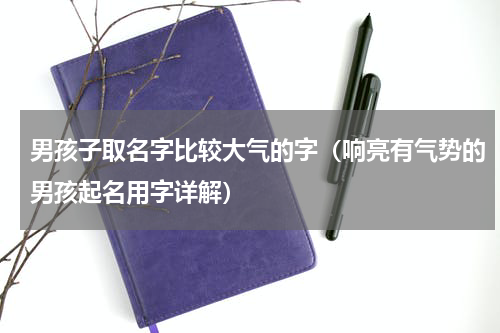 男孩子取名字比较大气的字（响亮有气势的男孩起名用字详解）