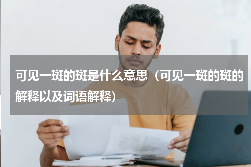可见一斑的斑是什么意思（可见一斑的斑的解释以及词语解释）