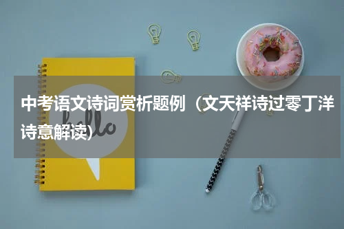 中考语文诗词赏析题例（文天祥诗过零丁洋诗意解读）