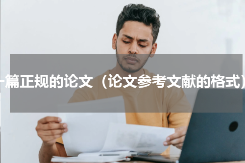一篇正规的论文（论文参考文献的格式）