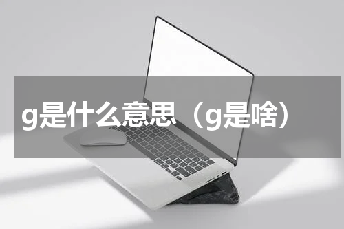 g是什么意思（g是啥）