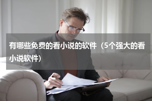 有哪些免费的看小说的软件（5个强大的看小说软件）
