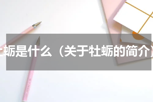 牡蛎是什么（关于牡蛎的简介）