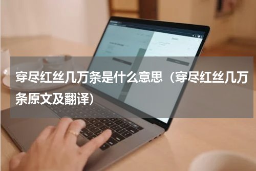 穿尽红丝几万条是什么意思（穿尽红丝几万条原文及翻译）