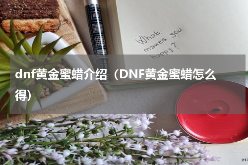 dnf黄金蜜蜡介绍（DNF黄金蜜蜡怎么得）