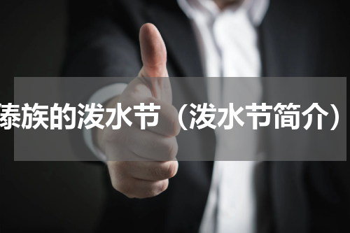 傣族的泼水节（泼水节简介）