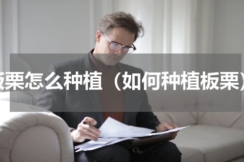 板栗怎么种植（如何种植板栗）