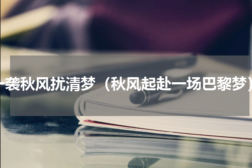 一袭秋风扰清梦（秋风起赴一场巴黎梦）