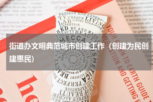 街道办文明典范城市创建工作（创建为民创建惠民）