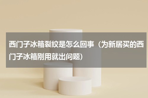 西门子冰箱裂纹是怎么回事（为新居买的西门子冰箱刚用就出问题）