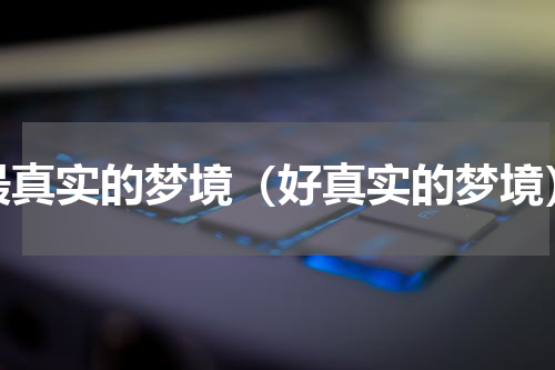 最真实的梦境（好真实的梦境）