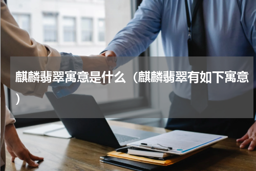 麒麟翡翠寓意是什么（麒麟翡翠有如下寓意）