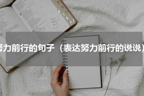 努力前行的句子（表达努力前行的说说）