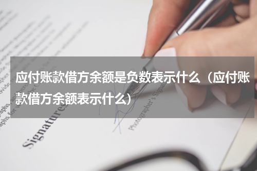 应付账款借方余额是负数表示什么（应付账款借方余额表示什么）