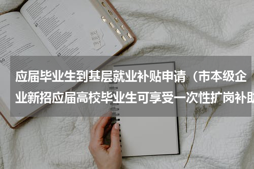 应届毕业生到基层就业补贴申请（市本级企业新招应届高校毕业生可享受一次性扩岗补助）