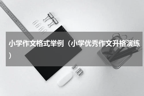 小学作文格式举例（小学优秀作文升格演练）