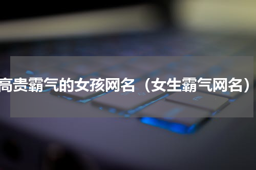 高贵霸气的女孩网名（女生霸气网名）