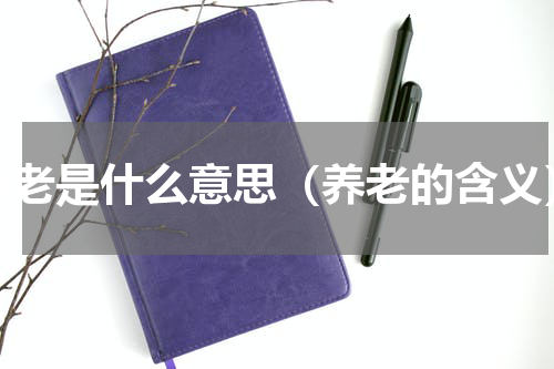 养老是什么意思（养老的含义）