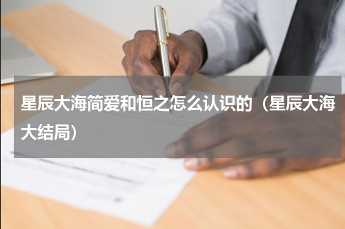 星辰大海简爱和恒之怎么认识的（星辰大海大结局）