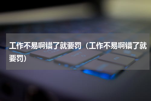 工作不易啊错了就要罚（工作不易啊错了就要罚）