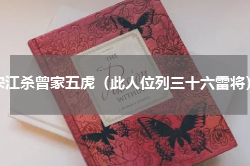 宋江杀曾家五虎（此人位列三十六雷将）