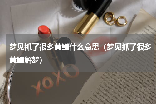 梦见抓了很多黄鳝什么意思（梦见抓了很多黄鳝解梦）