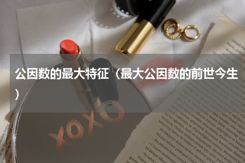 公因数的最大特征（最大公因数的前世今生）