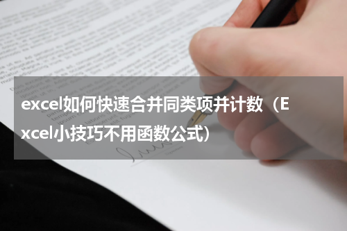 excel如何快速合并同类项并计数（Excel小技巧不用函数公式）