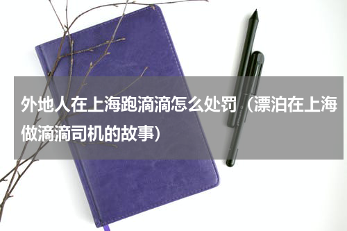 外地人在上海跑滴滴怎么处罚（漂泊在上海做滴滴司机的故事）