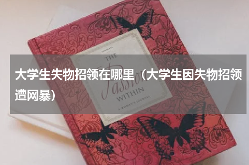 大学生失物招领在哪里（大学生因失物招领遭网暴）