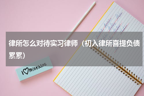 律所怎么对待实习律师（初入律所喜提负债累累）