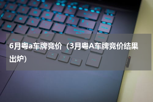 6月粤a车牌竞价（3月粤A车牌竞价结果出炉）