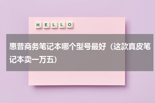 惠普商务笔记本哪个型号最好（这款真皮笔记本卖一万五）
