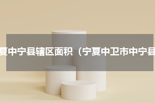 宁夏中宁县辖区面积（宁夏中卫市中宁县）