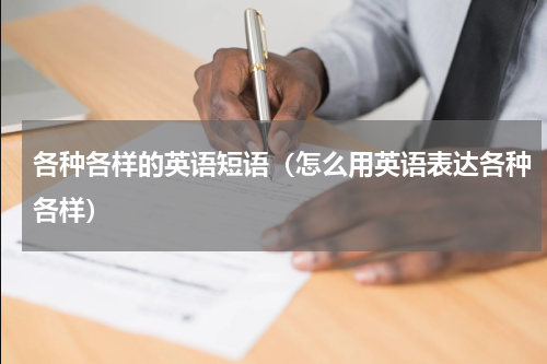 各种各样的英语短语（怎么用英语表达各种各样）