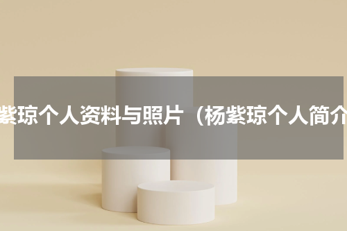 杨紫琼个人资料与照片（杨紫琼个人简介）
