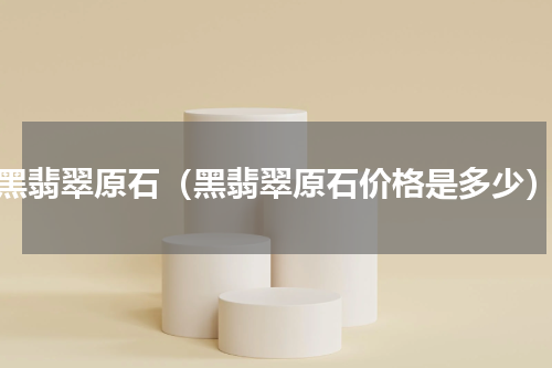 黑翡翠原石（黑翡翠原石价格是多少）