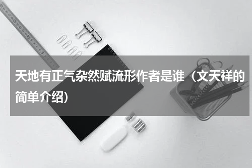 天地有正气杂然赋流形作者是谁（文天祥的简单介绍）